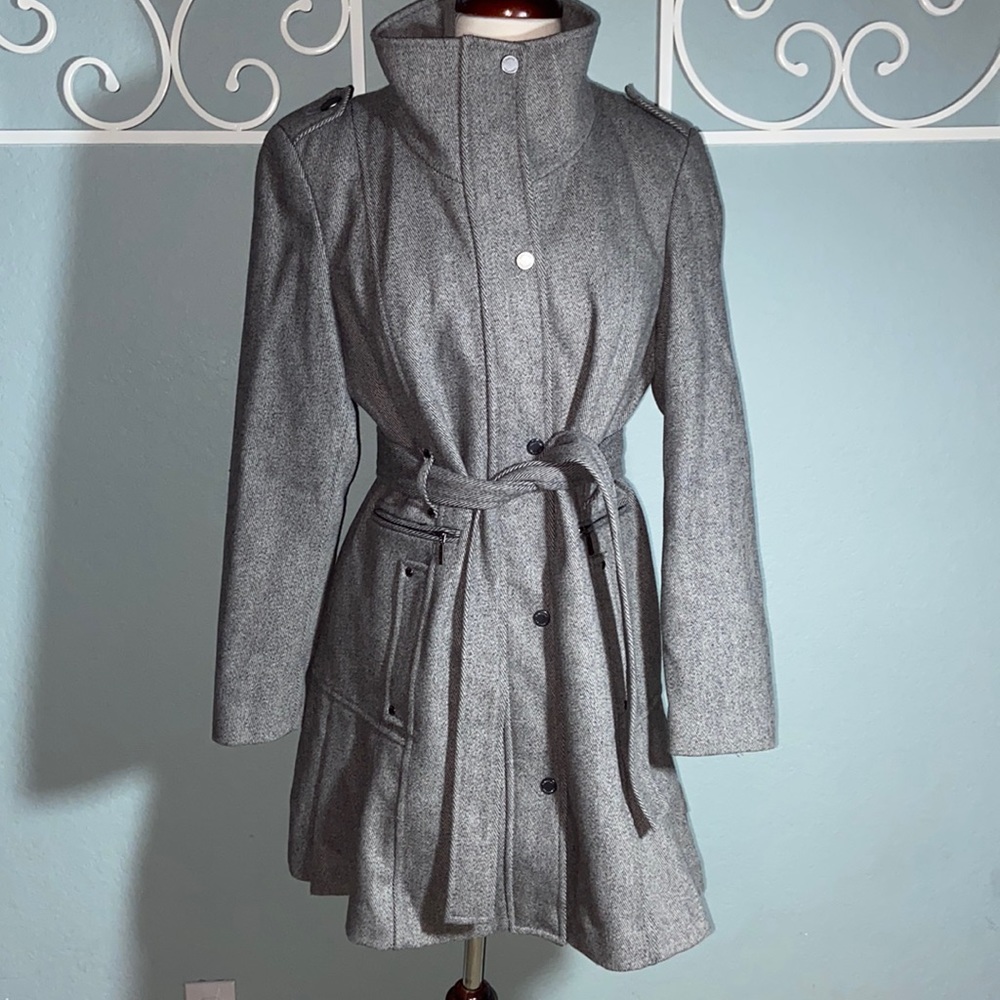 Calvin Klein Wool blend Peacoat heathered grey